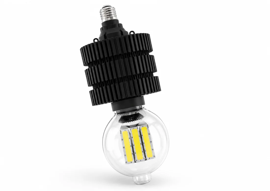 Abylure high-power marine LED fishing light with finned housing for heat dissipation